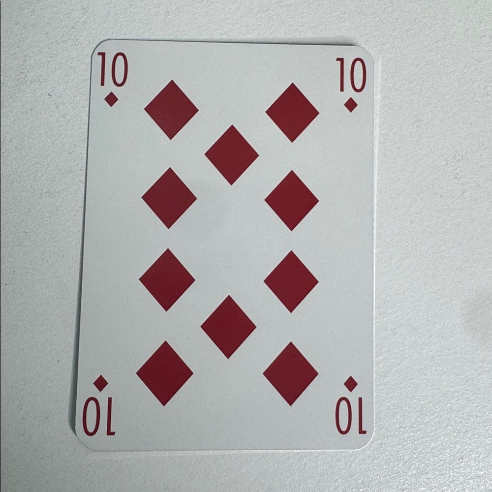 Louis Vuitton Playing Card - 10 Red Diamonds